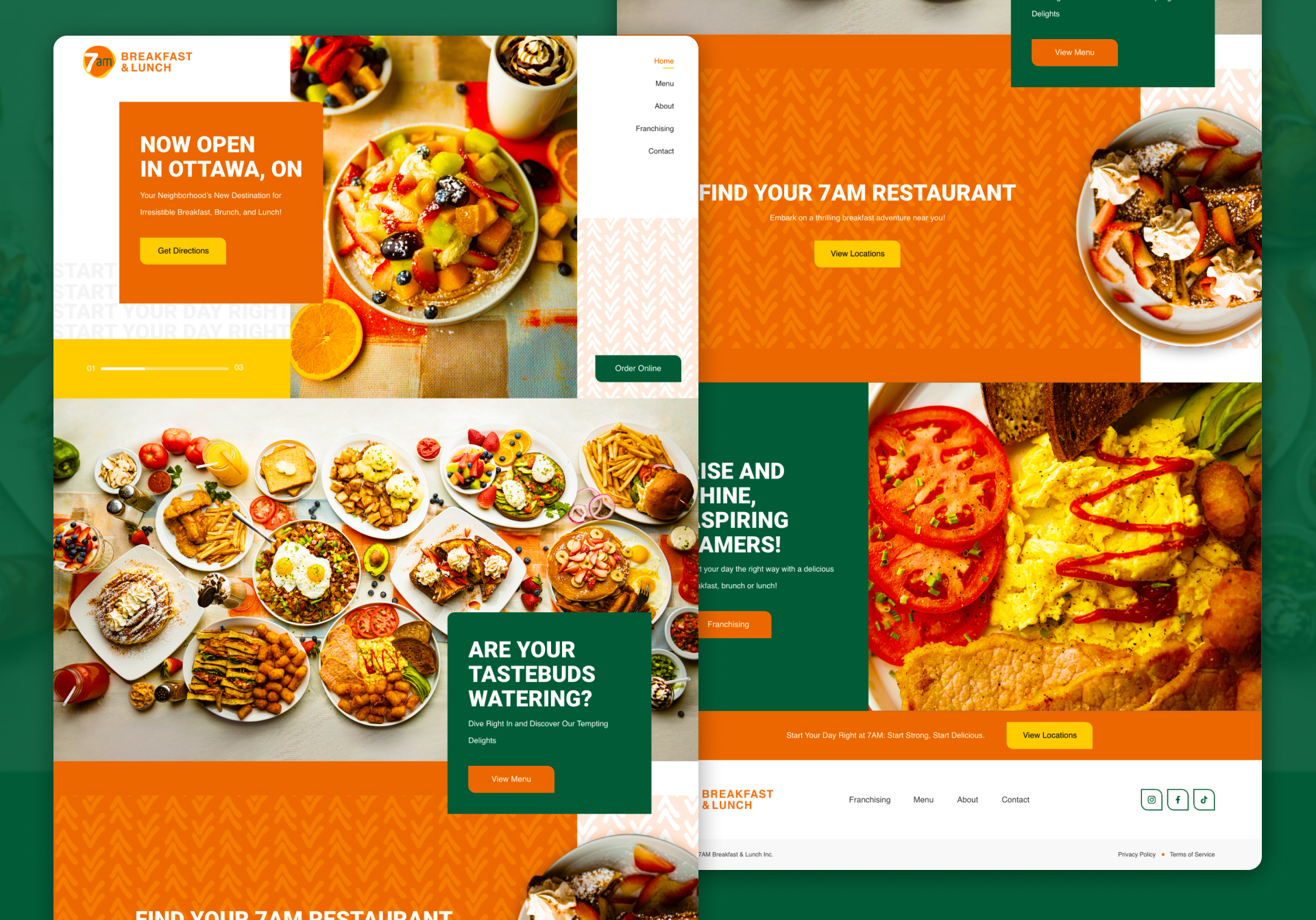 Website mockup process